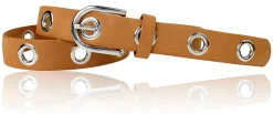CHICAGO Toller Ösengürtel für Damen, 3 cm Breite, silber, nickelfrei
