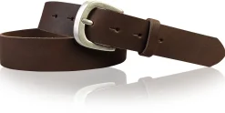 CLEO: modischer Damen Ledergürtel 3,5 cm, süße Gürtelschnalle in altsilber, echt Leder