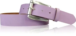 COLMAR: Damen Ledergürtel 4 cm mit Rollschnalle in altsilbern, echt Ledergürtel