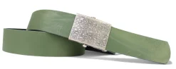 COMFORT LADIES Damen Gürtel stufenlos verstellbar, 4 cm, Koppelschnalle floral, selbst kürzbar