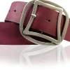 CONNY breiter Taillengürtel 4,7 cm mit cooler Retro Gürtelschnalle, echt Leder