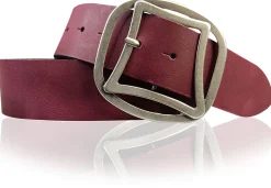 CONNY breiter Taillengürtel 4,7 cm mit cooler Retro Gürtelschnalle, echt Leder