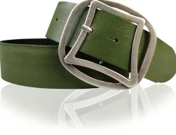 CONNY breiter Taillengürtel 4,7 cm mit cooler Retro Gürtelschnalle, echt Leder