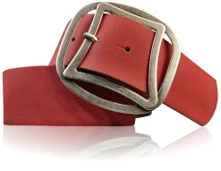 CONNY breiter Taillengürtel 4,7 cm mit cooler Retro Gürtelschnalle, echt Leder