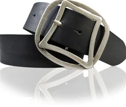 CONNY breiter Taillengürtel 4,7 cm mit cooler Retro Gürtelschnalle, echt Leder