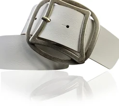 CONNY breiter Taillengürtel 4,7 cm mit cooler Retro Gürtelschnalle, echt Leder