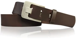 Damen Ledergürtel 4 cm, Gürtelschnalle breiter Dorn