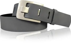 Damen Ledergürtel 4 cm, Gürtelschnalle breiter Dorn