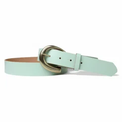 Damen Ledergürtel 3,5 cm, messingfarbene Schnalle, viele Farben