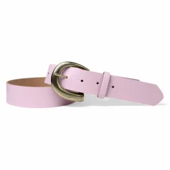 Damen Ledergürtel 3,5 cm, messingfarbene Schnalle, viele Farben