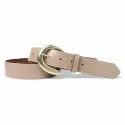 Damen Ledergürtel 3,5 cm, messingfarbene Schnalle, viele Farben
