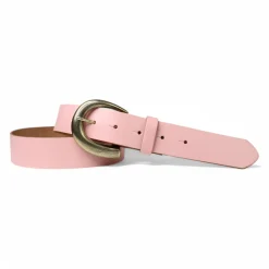 Damen Ledergürtel 3,5 cm, messingfarbene Schnalle, viele Farben