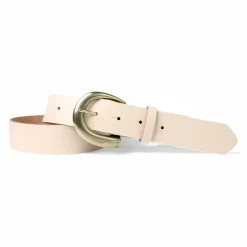 Damen Ledergürtel 3,5 cm, messingfarbene Schnalle, viele Farben