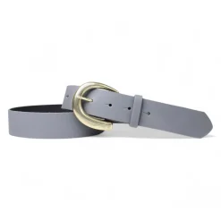 Damen Ledergürtel 3,5 cm, messingfarbene Schnalle, viele Farben