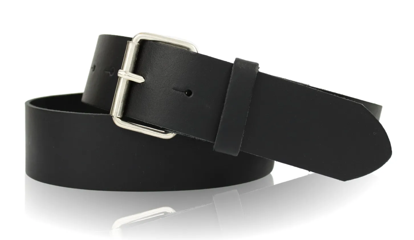 DER KLASSIKER sportlicher Herrengürtel 38mm mit Rollschnalle aus Stahl, Jeansgürtel 100% Rindleder