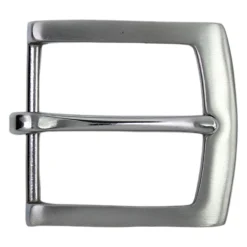 Edelstahlschnalle, 4cm, silberfarbig, gebürstet, 304 grade, Bruchlast 500kg, hypoallergen, für 4 cm Riemen
