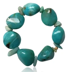 elastisches Armband mit großen Acrylperlen, tolle Farben
