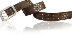 FANTASY Nietengürtel für Damen, hochwertiges Vollleder, 4,5 cm