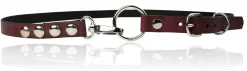 FESTIVAL schmaler Nieten Damen Ledergürtel aus Leder mit Ringverschluss, Nietengürtel