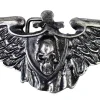 Große Gürtelschnalle mit Flügeln und Totenkopf für 4 cm Riemen