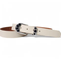 Gürtel Damen mit verzierter Schmuckschnalle und passender Schlaufe, 3 cm