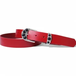 Gürtel Damen mit verzierter Schmuckschnalle und passender Schlaufe, 3 cm