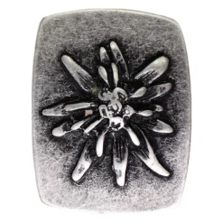 Gürtelschnalle altsilber, moderne Trachten Gürtelschnalle für 4 cm Gürtel