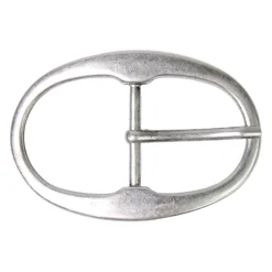 Gürtelschnalle für 4 cm Riemen, antik silber, Dornschnalle