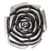 Gürtelschnalle für Damen, Schmuckschnalle in Rosenblütenform, 4 cm