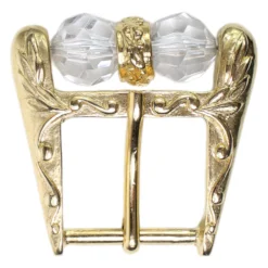 Gürtelschnalle gold, Dornschnalle für 3 cm Riemen, Schmuckperlen