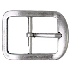 Gürtelschnalle in altsilber für 4 cm Gürtelriemen