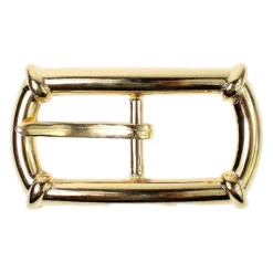 Gürtelschnalle in gold, eckige Form, Dornschnalle Damen, 2,5 cm