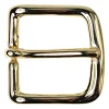 Gürtelschnalle in gold, schlichte Dornschnalle, 3 cm Gürtelriemen