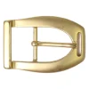 Gürtelschnalle in gold, tolle Form, Steigbügel, 2,5 cm Gürtelriemen