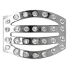 Gürtelschnalle in silber für Damen mit Strasssteinen 4 cm
