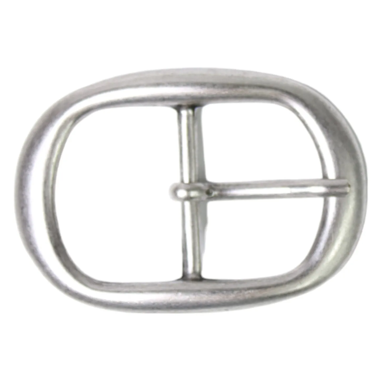 Gürtelschnalle klassisch 3 cm silber, Dornschnalle