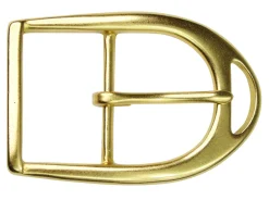 Gürtelschnalle, massiv Messing, zeitlose Gürtelschnalle 4 cm