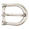 Gürtelschnalle matt silber, Hufeisen Gürtelschnalle 2,3 cm