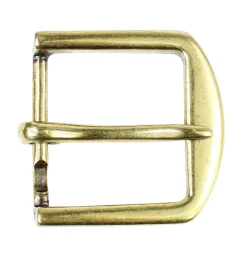 Gürtelschnalle, messingfarben, zeitlose Gürtelschnalle 4 cm