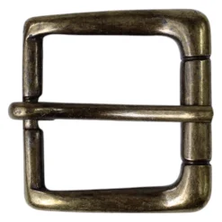 Gürtelschnalle, messingfarben, zeitlose Gürtelschnalle 3 cm