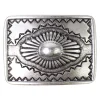 Gürtelschnalle Mexico, Western Gürtelschnalle, 4 cm Riemen, silber