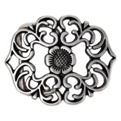 Gürtelschnalle mit floralem Muster für Damen 3,5 cm