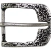 Gürtelschnalle mit floralem Muster, Trachten Gürtelschnalle für Damen 40 mm
