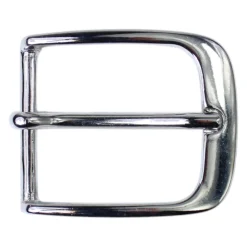 Gürtelschnalle schlicht, silber, Dornschnalle für 3 cm Riemen