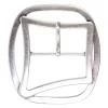 Gürtelschnalle silber, Dornschnalle für 4,5 cm Riemen