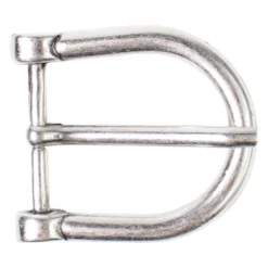 Gürtelschnalle silber, Dornschnalle für 3,5 cm Riemen, Hufeisen