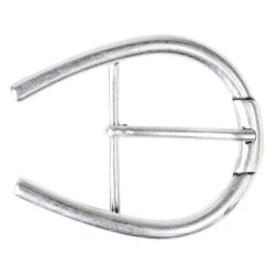 Gürtelschnalle silber, Dornschnalle für 4,5 cm Riemen, Hufeisen