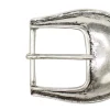 Gürtelschnalle und Schlaufe, oval, silber, Damen, 3,5 cm
