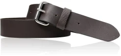 Heavy Duty Gürtel mit Edelstahl Rollschnalle, hypoallergen, Büffelleder, 4cm