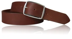 Hochwertiger Herrengürtel 4 cm mit massiver Edelstahl Gürtelschnalle, Büffelleder